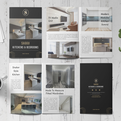Catalogue Design for Saggu Kitchens & Bedrooms