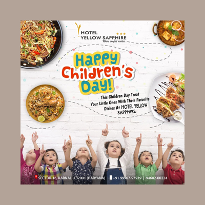 Social Media Post Design for Hotel Yellow Sapphire